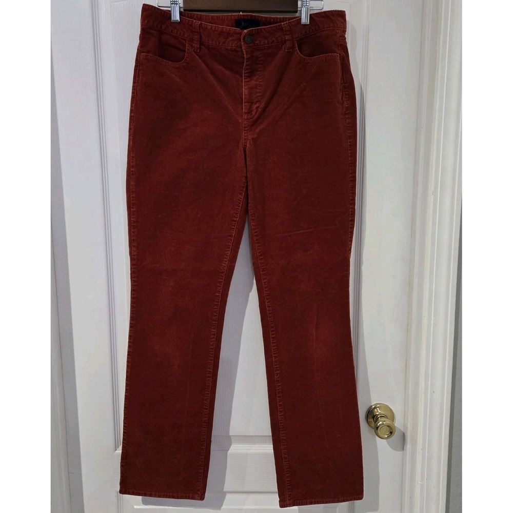 Talbots Size 12 Burnt Orange, Rust Corduroy Pants
